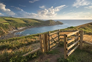 Kissing Gate on the South West Coast Path near Crackington Haven, Cornwall, England Kissing Gate on the South West Coast Path near Crackington Haven, Cornwall, England
