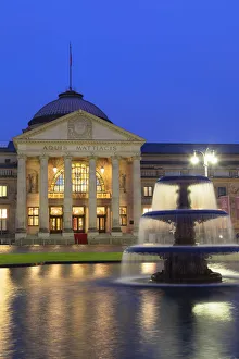Kurhaus at dawn, Wiesbaden, Hesse, Germany Kurhaus at dawn, Wiesbaden, Hesse, Germany