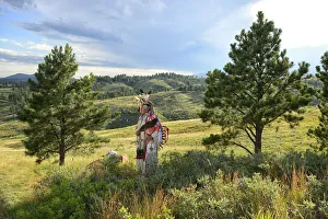 Lakota Indian in the Black Hills, Western South Dakota, USA. MR Lakota Indian in the Black Hills, Western South Dakota, USA. MR