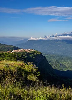 Landscape with Barichara town, Santander Department, Colombia Landscape with Barichara town, Santander Department, Colombia