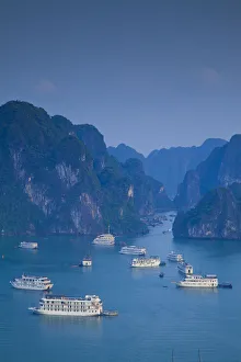 Landscape view over Halong Bay, Vietnam Landscape view over Halong Bay, Vietnam