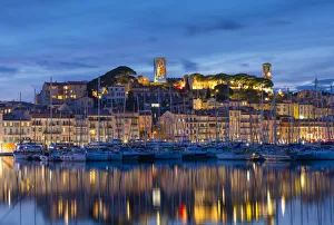 Le Vieux Port at Night , Cannes, South of France Le Vieux Port at Night , Cannes, South of France