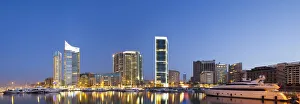 Lebanon, Beirut. The Beirut skyline from Zaitunay Bay Lebanon, Beirut. The Beirut skyline from Zaitunay Bay