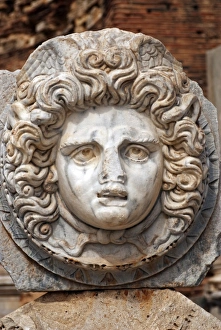 Libya, Leptis Magna. Head of Medusa in the forum Libya, Leptis Magna. Head of Medusa in the forum