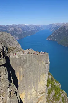 Light Fjord from Preikestolen (Pulpit Rock), Norway Light Fjord from Preikestolen (Pulpit Rock), Norway