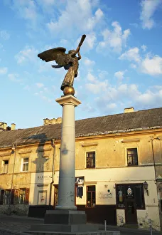 Lithuania, Vilnius, Uzupis District, Statue Of Angel Of Uzupis Lithuania, Vilnius, Uzupis District, Statue Of Angel Of Uzupis