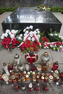 Lithuania, Vilnius, Vilnius Military Cemetery, tomb containing the heart and mother Lithuania, Vilnius, Vilnius Military Cemetery, tomb containing the heart and mother