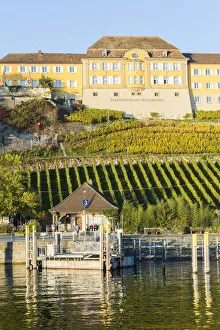 Little harbour and the town winery. Meersburg, Baden-WAA¼rttemberg, Germany Little harbour and the town winery. Meersburg, Baden-WAA¼rttemberg, Germany