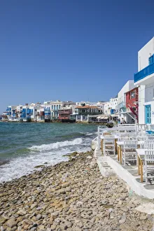 Little Venice, Mykonos Town, Mykonos, Cyclade Islands, Greece Little Venice, Mykonos Town, Mykonos, Cyclade Islands, Greece