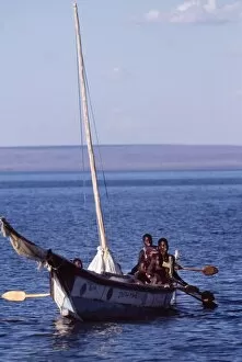 Lake Turkana National Parks Collection: Local fishermen risk their lives when they go out on