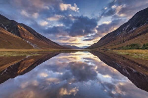 Tom Mackie Gallery: Loch Etive Reflections at Sunset, Argyll & Bute, Scotland