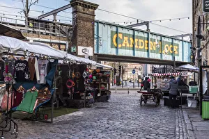 London, Camden Market and the Camden Lock logo London, Camden Market and the Camden Lock logo