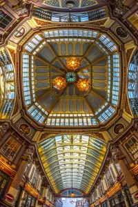 Iconic British Landmarks Prints: UK, England, London, The City, Leadenhall Market