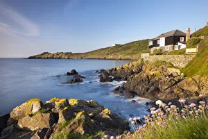 Looking over Perprean Cove towards Chynhalls Point from Dolor Point, Coverack, Lizard Looking over Perprean Cove towards Chynhalls Point from Dolor Point, Coverack, Lizard