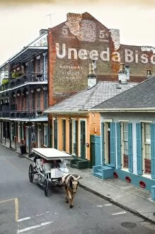 Images Dated 16th November 2014: Louisiana, New Orleans, French Quarter, Dumaine Street, Historic Uneeda Biscuit Sign