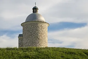 Low angle view of Hradistek chapel against sky, Velke Bilovice, Breclav District Low angle view of Hradistek chapel against sky, Velke Bilovice, Breclav District