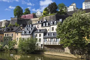 Luxembourg, Luxembourg City, The Grund - lower town Luxembourg, Luxembourg City, The Grund - lower town