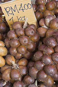 Malaysia, local fruits in a market stall Malaysia, local fruits in a market stall
