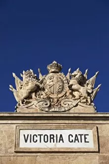 Images Dated 30th March 2008: Malta, Europe; Coat of Arms on the Victoria Gate, dating back to the British rule