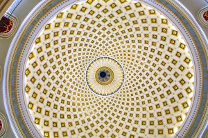 Malta, Europe; Interior of Mosta church Malta, Europe; Interior of Mosta church