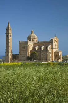 Images Dated 3rd September 2010: Malta, Gozo Island, Gharb, Basilica of Ta-Pinu, exterior, morning