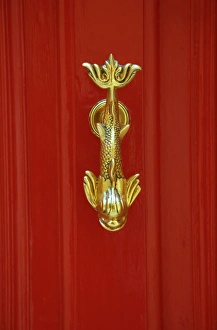 Malta, Mdina, Europe; Colourful doors and ornamented knobs from part of the style in old towns Malta, Mdina, Europe; Colourful doors and ornamented knobs from part of the style in old towns
