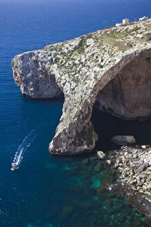 Images Dated 3rd September 2010: Malta, Southeast, Wied iz-Zurrieq, Blue Grotto rock formation