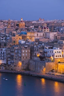 Images Dated 3rd September 2010: Malta, Valletta, Senglea, L-Isla, elevated view of Senglea Point