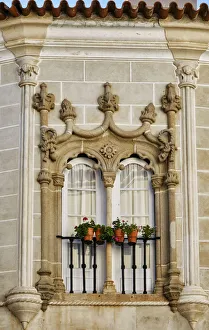 A manueline style window (16th century) in the house of Garcia de Resende A manueline style window (16th century) in the house of Garcia de Resende