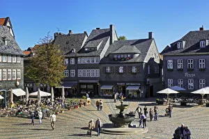 Market Square, Goslar, Harz, Lower Saxony, Germany Market Square, Goslar, Harz, Lower Saxony, Germany