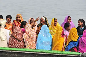 A marriage on the Ganges river. Varanasi, India A marriage on the Ganges river. Varanasi, India