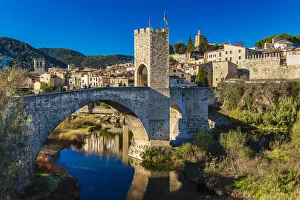 The medieval town of Besalu, Catalonia, Spain The medieval town of Besalu, Catalonia, Spain