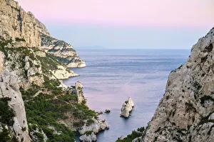 Mediterranean landscape at Calanque de Sugiton, Parc National des Calanques Mediterranean landscape at Calanque de Sugiton, Parc National des Calanques