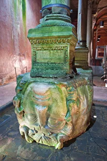 Medusa Head, Basilica Cistern, Istanbul, Turkey Medusa Head, Basilica Cistern, Istanbul, Turkey