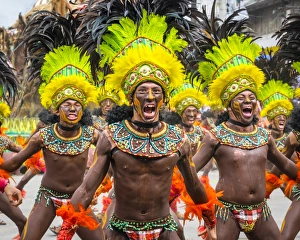 Dinagyang Festival Print: Traditional Attire in Iloilo City