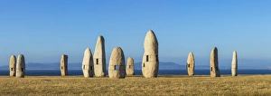 Menhirs Standing Stones, Paseo Dos Menhires, La Coruna, (A Coruna), Galicia, Spain Menhirs Standing Stones, Paseo Dos Menhires, La Coruna, (A Coruna), Galicia, Spain