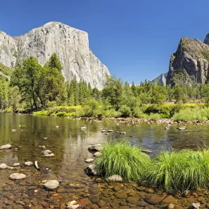 Merced River with El Capitan, Yosemite National Park, California, USA Merced River with El Capitan, Yosemite National Park, California, USA