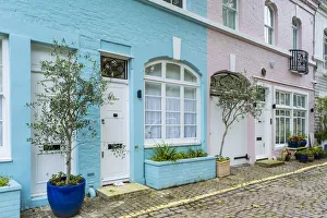 Mews houses, Kensington, London, England, UK Mews houses, Kensington, London, England, UK