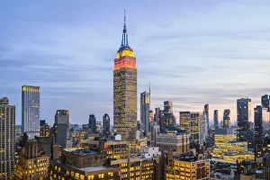 Midtown Manhattan, New York City, USA. High angle view of Empire State Building Midtown Manhattan, New York City, USA. High angle view of Empire State Building