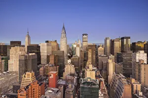 Midtown skyline with Chrysler Building and Empire State Building, Manhattan, New York Midtown skyline with Chrysler Building and Empire State Building, Manhattan, New York