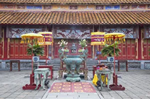 Mieu Temple inside Imperial Palace in Citadel (UNESCO World Heritage Site), Hue, Thua Mieu Temple inside Imperial Palace in Citadel (UNESCO World Heritage Site), Hue, Thua