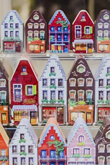 Miniature of the typical colored belgian houses in a shop in Bruges, Belgium Miniature of the typical colored belgian houses in a shop in Bruges, Belgium