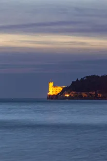 Miramare Castle Print, Trieste Evening Scene