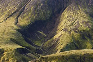 Moss covered mountains, Landmannalaugar, Southern Highlands, Iceland Moss covered mountains, Landmannalaugar, Southern Highlands, Iceland