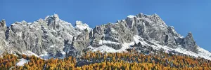 Mountain impression Cadini di Misurina with larch forest - Italy, Veneto, Belluno Mountain impression Cadini di Misurina with larch forest - Italy, Veneto, Belluno