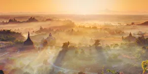 Mrauk U Pagodas, Rakhine State, Myanmar (Burma) Mrauk U Pagodas, Rakhine State, Myanmar (Burma)