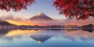 Mt. Fuji, Kawaguchi Ko lake, Izu National Park, Yamanashi Prefecture, Japan Mt. Fuji, Kawaguchi Ko lake, Izu National Park, Yamanashi Prefecture, Japan
