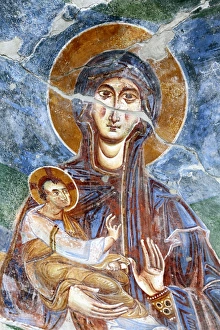 Mural painting, abbey church, Sant Angelo in Formis, Campania, Italy Mural painting, abbey church, Sant Angelo in Formis, Campania, Italy