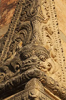 Myanmar (Burma), Bagan, Sulamani Temple, Carving Detail Myanmar (Burma), Bagan, Sulamani Temple, Carving Detail