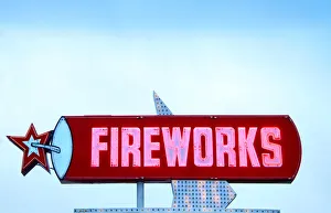 Myrtle Beach, Fireworks For Sale Sign, South Carolina Myrtle Beach, Fireworks For Sale Sign, South Carolina